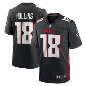 Men’s Atlanta Falcons Mack Hollins Nike Black Game Player Jersey