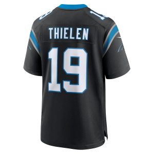 Men’s Carolina Panthers Adam Thielen Nike Black Game Player Jersey