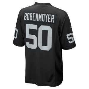 Men’s Las Vegas Raiders Jacob Bobenmoyer Nike Black Game Player Jersey