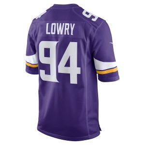 Men’s Minnesota Vikings Dean Lowry Nike Purple Game Player Jersey