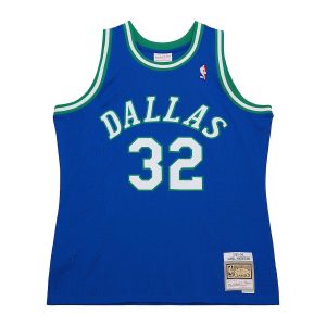 Men’s Dallas Mavericks Jamal Mashburn Mitchell & Ness Blue 2001/02 Hardwood Classics Swingman Jersey