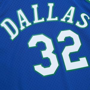 Men’s Dallas Mavericks Jamal Mashburn Mitchell & Ness Blue 2001/02 Hardwood Classics Swingman Jersey