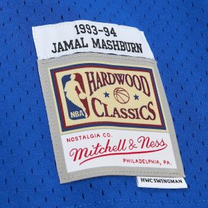 Men’s Dallas Mavericks Jamal Mashburn Mitchell & Ness Blue 2001/02 Hardwood Classics Swingman Jersey