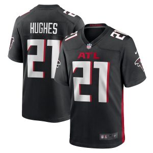 Men’s Atlanta Falcons Mike Hughes Nike Black Game Player Jersey
