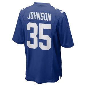 Men’s New York Giants Leonard Johnson Nike Royal Game Player Jersey