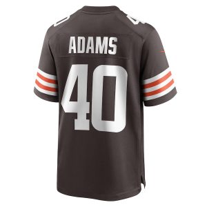 Men’s Cleveland Browns Matthew Adams Nike Brown Game Player Jersey
