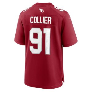 Men’s Arizona Cardinals L.J. Collier Nike Cardinal Game Player Jersey