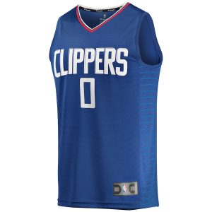 Men’s LA Clippers Russell Westbrook Fanatics Branded Royal Fast Break Player Jersey – Icon Edition