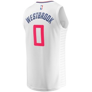 Men’s LA Clippers Russell Westbrook Fanatics Branded White Fast Break Player Jersey – Association Edition