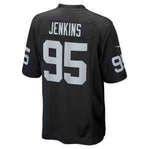 Men’s Las Vegas Raiders John Jenkins Nike Black Game Jersey