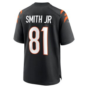Men’s Cincinnati Bengals Irv Smith Jr. Nike Black Game Jersey