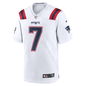 Men’s New England Patriots JuJu Smith-Schuster Nike White Game Player Jersey