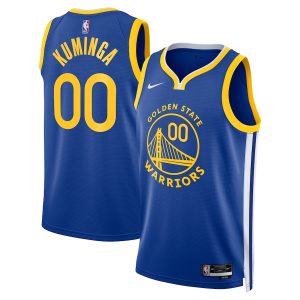 Unisex Golden State Warriors Jonathan Kuminga Nike Royal Swingman Badge Player Jersey – Icon Edition