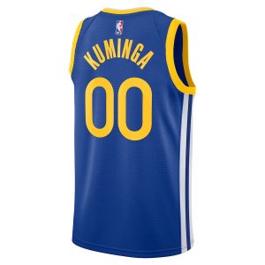 Unisex Golden State Warriors Jonathan Kuminga Nike Royal Swingman Badge Player Jersey – Icon Edition