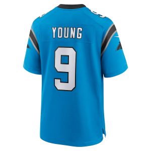 Men’s Carolina Panthers Bryce Young Nike Blue 2023 NFL Draft First Round Pick Alternate Game Jersey