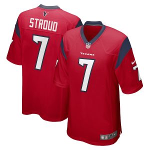 Men’s Houston Texans CJ Stroud Nike Red 2023 NFL Draft First Round Pick Alternate Game Jersey