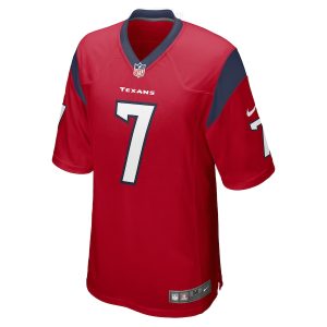 Men’s Houston Texans CJ Stroud Nike Red 2023 NFL Draft First Round Pick Alternate Game Jersey