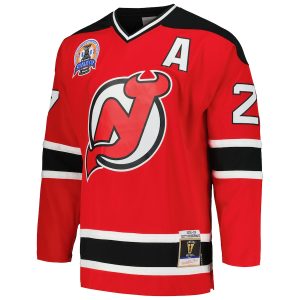 Men’s New Jersey Devils Scott Niedermayer Mitchell & Ness Red 2002/03 Blue Line Player Jersey