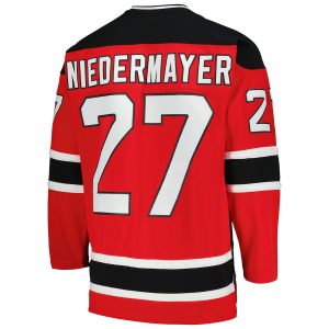 Men’s New Jersey Devils Scott Niedermayer Mitchell & Ness Red 2002/03 Blue Line Player Jersey