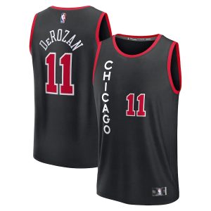 Men’s Chicago Bulls DeMar DeRozan Fanatics Branded Black Fast Break Jersey – City Edition