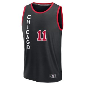 Men’s Chicago Bulls DeMar DeRozan Fanatics Branded Black Fast Break Jersey – City Edition