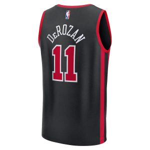 Men’s Chicago Bulls DeMar DeRozan Fanatics Branded Black Fast Break Jersey – City Edition