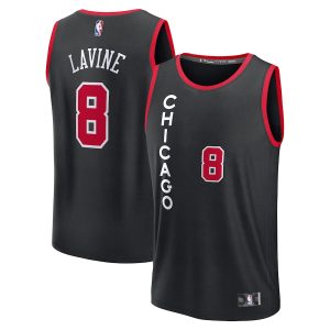 Men’s Chicago Bulls Zach LaVine Fanatics Branded Black Fast Break Jersey – City Edition