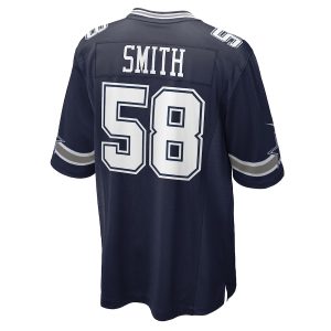 Men’s Dallas Cowboys Mazi Smith Nike Navy 2023 NFL Draft First Round Pick Game Jersey