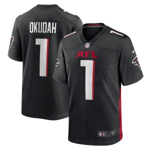Men’s Atlanta Falcons Jeff Okudah Nike Black Game Player Jersey