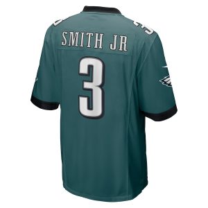 Men’s Philadelphia Eagles Nolan Smith Nike Midnight Green 2023 NFL Draft First Round Pick Game Jersey