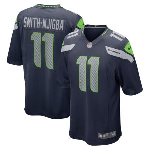 Men’s Seattle Seahawks Jaxon Smith-Njigba Nike College Navy 2023 NFL Draft First Round Pick Game Jersey