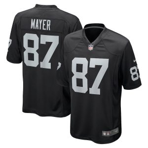 Men’s Las Vegas Raiders Michael Mayer Nike Black 2023 NFL Draft Pick Game Jersey