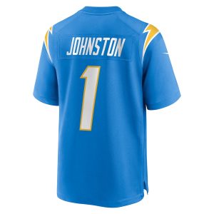 Men’s Los Angeles Chargers Quentin Johnston Nike Powder Blue 2023 NFL Draft First Round Pick Game Player Jersey