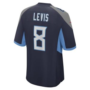Men’s Tennessee Titans Will Levis Nike Navy 2023 NFL Draft Pick Game Jersey