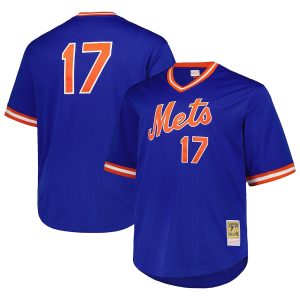 Men’s New York Mets Keith Hernandez Mitchell & Ness Royal 1986 Cooperstown Collection Mesh Pullover Jersey