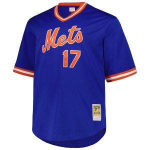 Men’s New York Mets Keith Hernandez Mitchell & Ness Royal 1986 Cooperstown Collection Mesh Pullover Jersey