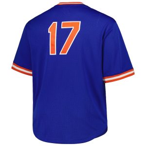 Men’s New York Mets Keith Hernandez Mitchell & Ness Royal 1986 Cooperstown Collection Mesh Pullover Jersey