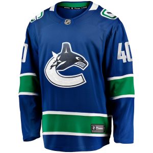 Men’s Vancouver Canucks Elias Pettersson Fanatics Branded Blue Home Breakaway Jersey