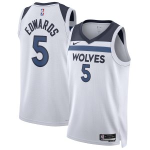 Unisex Minnesota Timberwolves Anthony Edwards Nike White Swingman Jersey – Association Edition