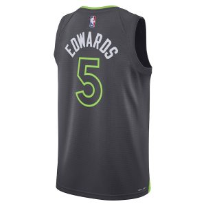 Unisex Minnesota Timberwolves Anthony Edwards Jordan Brand Charcoal Swingman Jersey – Statement Edition