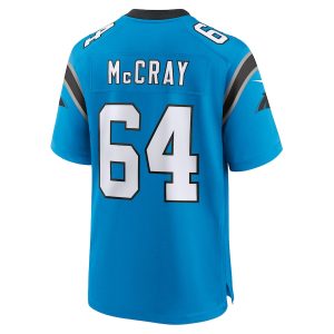 Men’s Carolina Panthers Justin McCray Nike Blue Alternate Game Jersey