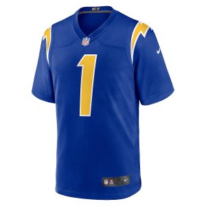 Men’s Los Angeles Chargers Quentin Johnston Nike Royal Alternate Game Jersey
