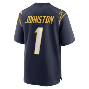 Men’s Los Angeles Chargers Quentin Johnston Nike Navy Alternate Game Jersey