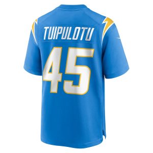 Men’s Los Angeles Chargers Tuli Tuipulotu Nike Powder Blue Team Game Jersey