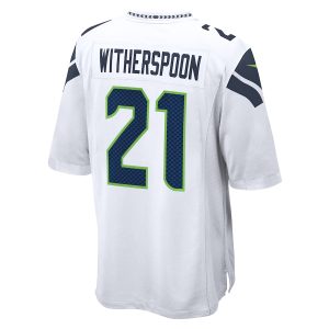 Men’s Seattle Seahawks Devon Witherspoon Nike White Away Game Jersey