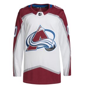 Men’s Colorado Avalanche adidas White Away Primegreen Authentic Custom Jersey