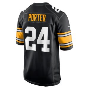Men’s Pittsburgh Steelers Joey Porter Jr. Nike Black Alternate Game Jersey