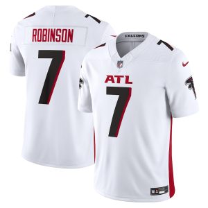 Men’s Atlanta Falcons Bijan Robinson Nike White Vapor F.U.S.E. Limited Jersey