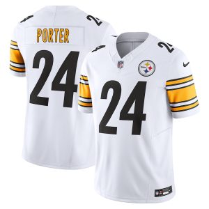 Men’s Pittsburgh Steelers Joey Porter Jr. Nike White Vapor F.U.S.E. Limited Jersey