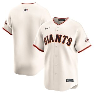 Men’s San Francisco Giants Nike Cream Home Limited Jersey